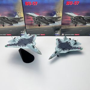 Uçak Modle Diecast Alaşım 1100 Ölçekli Rus Metal Avcı SU 57 Uçak Uçak Modeli Su-57 Boy Oyuncak Hediyeleri Koleksiyonu için Uçak Modeli 230613