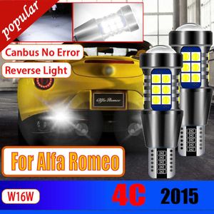 新しい2PCSカーランプT15 912 CANBUSエラーフリー921 LED Reverse Light W16W Backup Bulbs for Alfa Romeo 4C 2014 2015