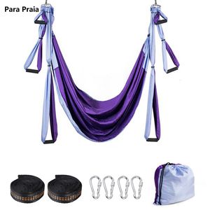 Resistance Bands Yoga Hammock Anti Gravity Ultralight Parachute Nylon Aerial Yoga Swing Hammock Oniserable Fitness Equipment Hem Gym 230613