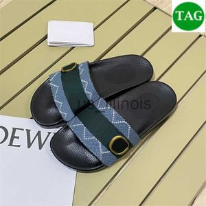 Hausschuhe Neue Double Web Blondie Slides Sandalen Herren Designer Hausschuhe Leder Rosa Rot Leinwand Schwarz Weiß Beige Ebenholz Sommer Strand Slipper Flats Damen J230614