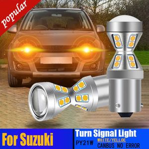 Nouveau 2 pièces LED clignotant ampoule Canbus sans erreur PY21W BAU15S 7507 pour Suzuki SX4 Swift mk5 Kizashi Wagon R Celerio Baleno Alto