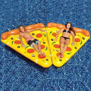 Sand Spielen Wasser Spaß Aufblasbare Schwimmen Schwimmende Pizza Pool Float Für Erwachsene Outdoor Faltbare Wasser Hängematte Matratze Kreis Gummi aufblasen Sommer 230613