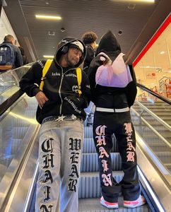 女子ジーンズY2Kマルチレッターハイストリートグレースリムプリントジーンズマルチポケットボタンオフィスショッピングパンツ衣料品/卸売230613