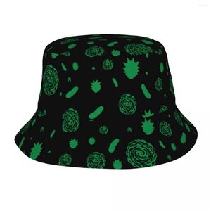 Berets Fashion Science Cartoon Mönster Bucket Hat Teen Lätt utomhus Fisherman Beach Hatwear