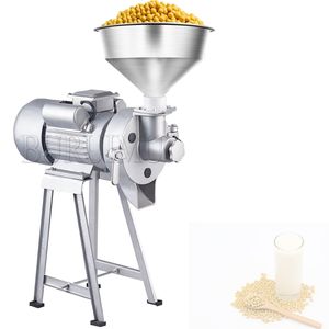 Kornkvarn sojabönmjölkmaskin kommersiell massa mix malningsmaskin elektriska korn ört krydda majs slipning fräsning maskin220v