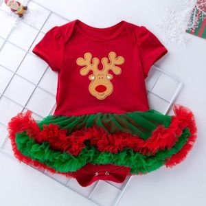 Kleidungssets Baby Mädchen Kinderkleidung Stirnband Kleinkind voller Ärmel Rock Weihnachten Mädchen Frühchen Sachen