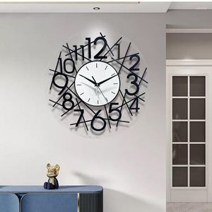Wall Clocks Decorative Modern Clock For Living Room Bedroom Office Simple Floating Digital PI669
