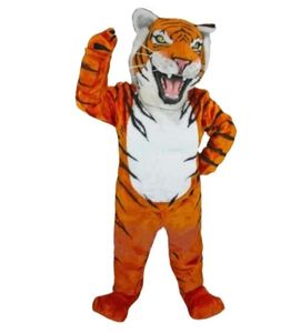 Furry Tiger Mascot Costume Long Fur Fursuit Adult Cartoon Character Fancy Dress Halloween Christmas Anime Parade Suits