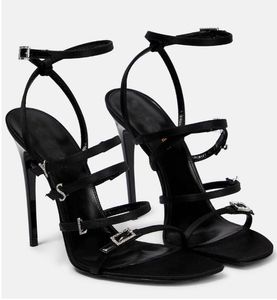 Todos os dias verão marca sandálias Jerry sapatos femininos fivelas de cetim enfeitadas com cristais salto alto alça preto lady sandalias vestido de noiva festa eu35-43