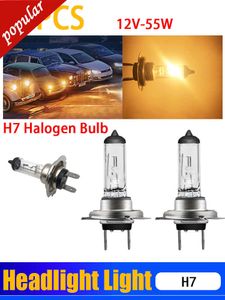 NYA 60sts Super Bright H7 Halogen 12V 55W Auto PX26D strålkastarlampor främre dimlampor Bil dagsljus ersättare lampan varm vit