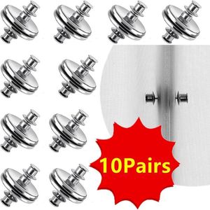 Curtain Poles 105 Pairs Magnetic Button Nail Free Detachable Window Close Magnet Buckle Adjustment Clip Accessories 230613