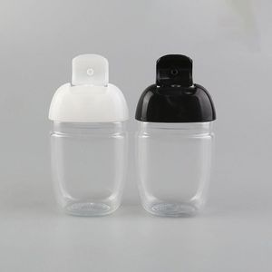 Desinfetante para as mãos de 30ml garrafas vazias de plástico PET semi-redondas que as crianças carregam garrafa de água desinfetante portátil fofa Vcrds