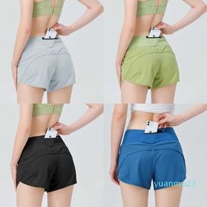 Lu Shorts Yoga Skirt Women Sport Hotty Hot Shorts Casual Fitness Yoga Leggings Lady Girl Workout Gym Underwear Running Fitness with Zipper Pocket the