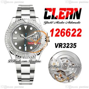 Limpo CF 126622 VR3235 Homens automáticos relógios Y-M 40 ROVAÇÃO ROTAÇÃO DOLO DE RODIUM DARGO 904L Oystersteel Bracelet Super Edition Mesmo Série