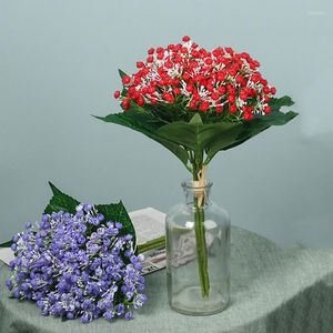 Dekorativa blommor simulering gipsophila bröllop brud håller vardagsrummet sovrum matbord dekoration konstgjord blomma falsk växt