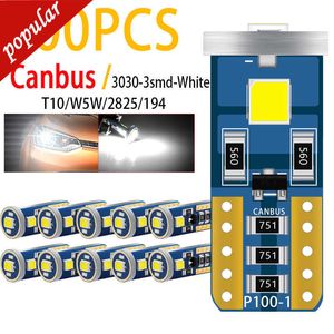 New Wholesale 500Pcs W5W T10 168 LED Canbus Car Interior Reading Dome Lights 194 192 2825 Auto Map Clearance Bulbs Trunk Lamps White