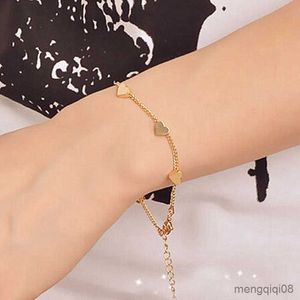 Armband guldfärg hjärtan oändlighet pulseras smycken kvinnor stjärnor strandarmband armband r230614