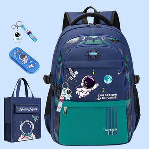 Backpacks Top Quality Waterproof Childrens Backpack Boys Girls Primary Schoolbag LargeCapacity Orthopedic Kids Mochila Infantil 230613