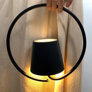 Wall Lamp Creative Wireless Led Rechargeable Interior Bracket Light Modern Portable Hanging Aluminum Living Room Sofas