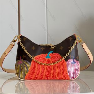 12A Atualização Espelho Qualidade Designer 29cm Boulogne Abóbora Sacos Mulheres Marrom Revestido Bolsa De Lona Luxurys Bolsas Pequeno Hobo Ombro Couro Strap Chian Box Bag