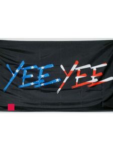 High-Quality 3x5ft Black YEE YEE Flag - Durable Polyester with Brass Grommets for Sports Clubs and Indoor Use