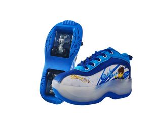 Schlittschuhe Rollschuh Schuhe 4 Räder Turnschuhe Kinder Jungen Led Blinklicht Geschenk Mädchen Mode Sport Casual Kinder Spielzeug Boot