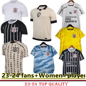 23 2024 Corinthian Soccer Jerseys Home Away Yuri Alberto Paulinho 2023 24 Camisetas de Footb Manto do Special Guedes Club Football Shirt Third Japan