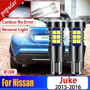 NYA 2st CAR CANBUS ERROR FREE 921 LED Reverse Light W16W T15 Backuplökor för Nissan Juke 2015 2016