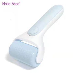 Helkroppsmassager Hello Face Soicy S20 Ice Roller Cold Roller Massage Skin Roller Cooling Roller High Quality Non-Needle With Protective Box 230614