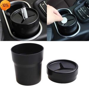 Wholesale Multifunctional Car Mini Trash Bin Cup Holder Car Trash Can Auto Holder Cap Mounts Black Plastic Interior Accessories