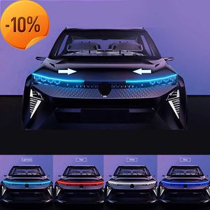 Wholesale DIY 12V Car Hood Light Strip Daytime Running Strip Scan Lighting IP68 Flexible Decorative Ambient Neon Lamp Atmosphere Backlight