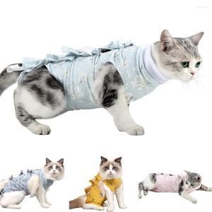 Trajes de gato roupas trajes de recuperação ternos para feridas de cachorro após desmamar gatinho