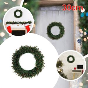 Dekorative Blumen, Weihnachtskranz, 30 cm, Ornamente, Holztür, Wanddekoration, Fenster, Saugnäpfe