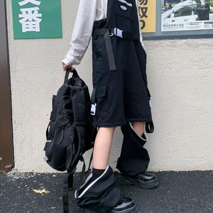 Männer Hosen Y2K Unisex Overalls Overall Männer Frauen Cargo Schwarz Abnehmbare Chic Streetwear Trendy Party Club Disco Bar Tragen