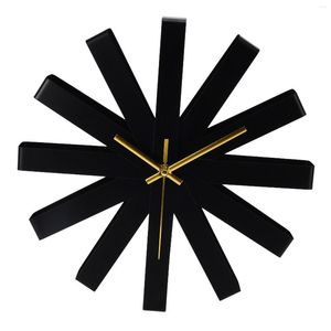 Wall Clocks Hanging Clock Stainless Steel Home Decoration Corrosion Resistance Silent Movement Multi Ribbon Shape For Classroom