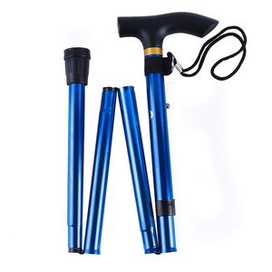 Trekking Poles Adjustable Walking Poles Trekking Poles Aluminum Alloy Metal Foldable Cane Crutches Pole For Elderly People Hiking Stick 230613