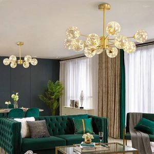 Lâmpadas pendentes Steadlong Modern Golden LED Sphere Haning Lâmpada Ring Hanging Light Lights Iluminação interna para lâmpadas de sala de estar