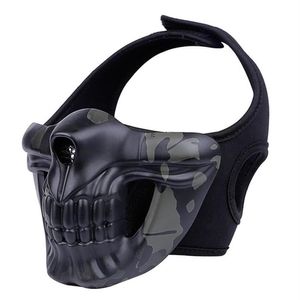Halloween máscara de caveira máscaras de campo ao ar livre airsoft paintball capuz trator máscara de cavaleiro glória CS equipamento de proteção tático230V296m