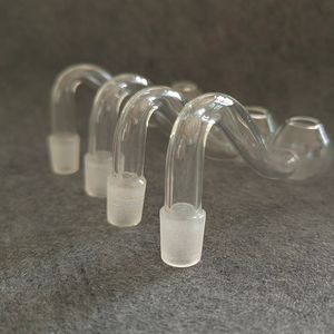 Tubo per bruciatore a nafta in vetro Pyrex trasparente 10mm Giunto maschio Sherlock Tubi per fumatori Tubi per gorgogliatore per tubo dell'acqua bong adattatore per tubo in vetro per unghie