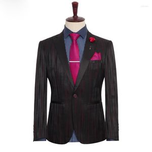 Herrenanzüge, extra groß, 7XL, 8XL, 9XL, für Herren, Business, formelles Büro, Streifenanzug, modisch, klassisch, Hochzeitsjacke, Rot, Schwarz