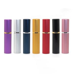 5 ml Mini Spray Parfym Bottle Travel Relable Empty Cosmetic Container of Desinfection, Pure Dew, Atomizer Aluminium Refillable Bottle CVEP