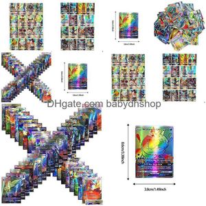 Kortspel 60st Complete GX French Version Cards Packet 60 Mega Toy Prare Boite De Toys Set Cartoon G1125 Drop Delivery Gift Puzzle Dh8ns