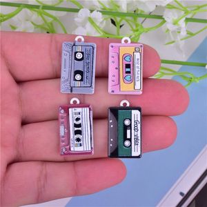 Charms Mix 15x26mm Magnet Tape Emamel Metal Pendant For DIY Earring Keychain Jewelry Making Drop Delivery SMT95