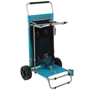 Förvaringskorgar Sand Island Convertible Beach Cart Blue Outdoor Camping Wagon Adult 230613