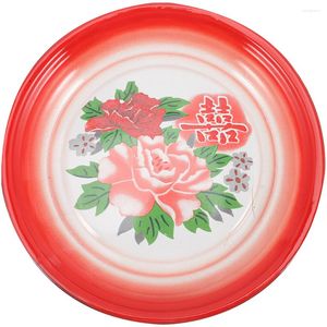Dinnerware Sets Enamel Plate Chinese Style Dish Snack Trays Wedding Supplies Multi-function Serving Container
