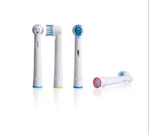 Cabeças de escova de dentes elétricas Cabeças de substituição 4 cabeças/conjunto com anéis de identificação