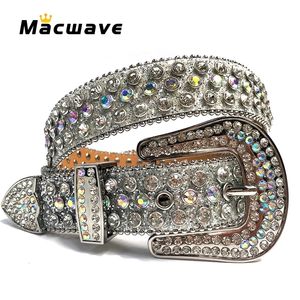 Outros acessórios de moda moda luxo ocidental cintos diamante cristal cravejado cintos cowgirl cowboy para mulheres homens cinta para jeans 230613