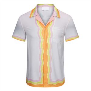 23 designer magliette magliette camicia da uomo camicie casual lettere torace per lettere di vestiti casual blusa top top strade si adattano a tee a maniche corte giallo popolare estate 3xl 3xl