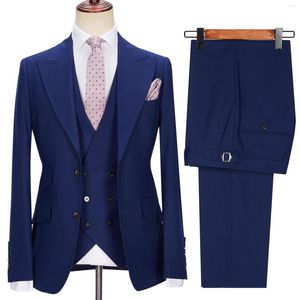 Męskie garnitury Eleganckie męskie Terno Italian Tailcoat Prom 3-częściowy