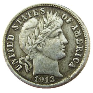 US 1913 P/S Barber Dime Gümüş Kaplama Kopya Paraları